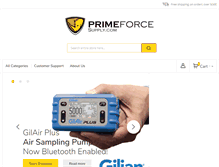 Tablet Screenshot of primeforcesupply.com